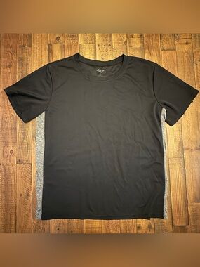 Zone Pro Men’s Performance Athletic T-Shirt Black Gray Moisture Wicking XL